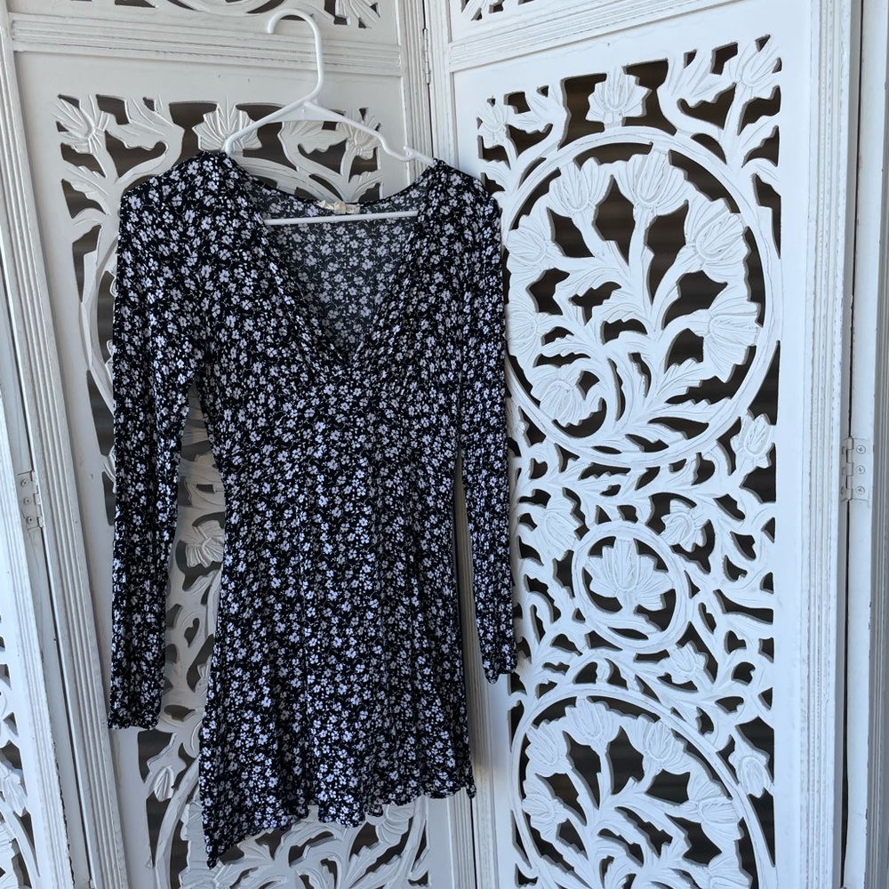 Floral long sleeve dress